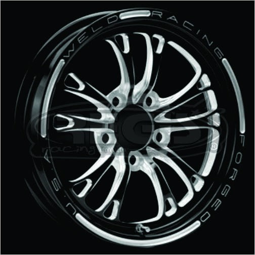 Roda Weld V-Series Black 15" x 3,5" (PAR)