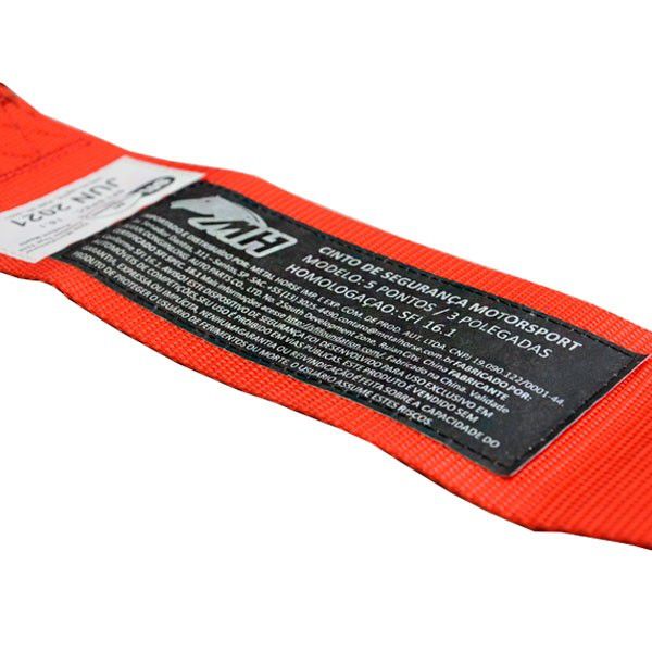 Cinto Racing 5 Pontos de 3" polegadas Certificado SFI 16.1 Metal Horse
