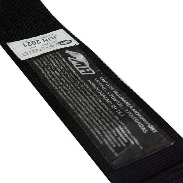 Cinto Racing 5 Pontos de 3" polegadas Certificado SFI 16.1 Metal Horse