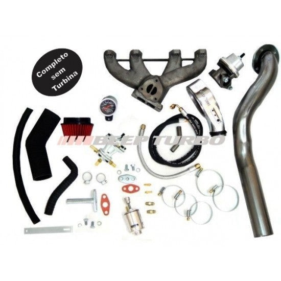 Kit turbo VW AP Carburado Pulsativo (No farol) 1.6 / 1.8 / 2.0 sem turbina
