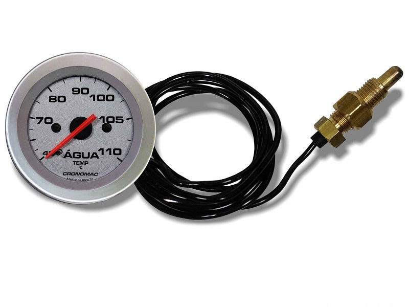 Manometro Temperatura Agua Mecânico 52mm Racing Cronomac