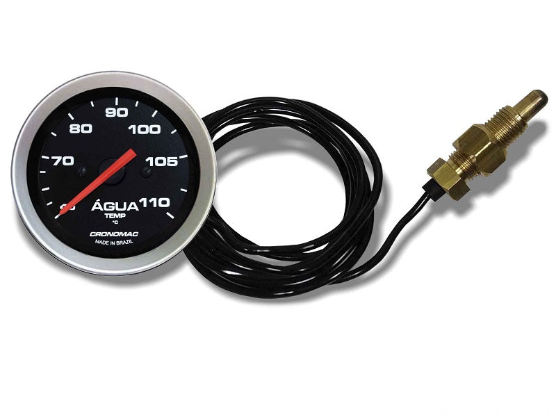 Manometro Temperatura Agua Mecânico 52mm Sport Cronomac