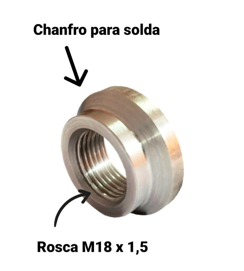 Porca Sonda Lambda Inox